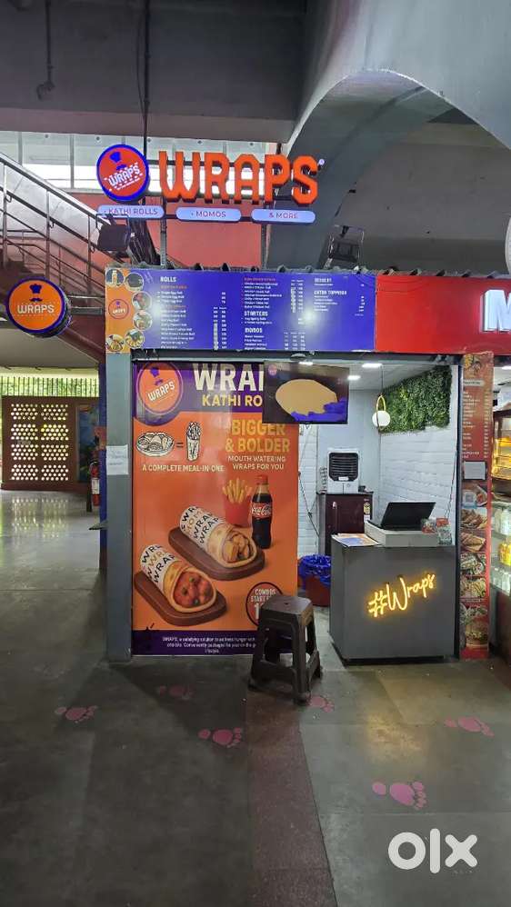 Wraps Kathi Roll Shop for Sale @ Welcome Metro Station