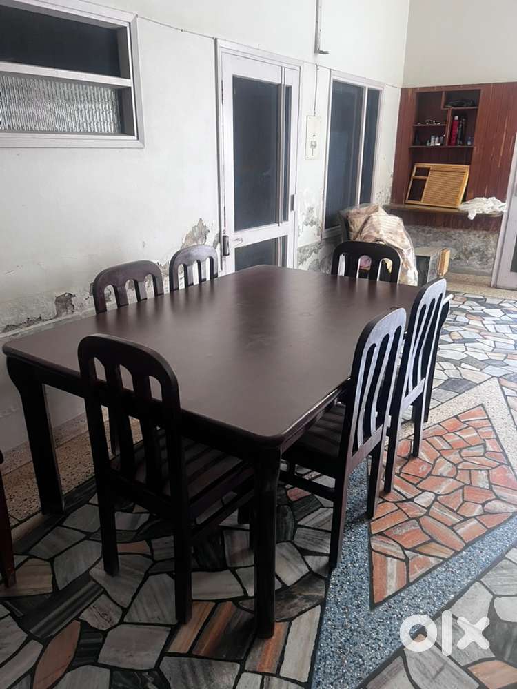Wooden Dining table with chairs