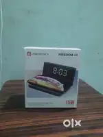 portronics wireless charger with alarm clock