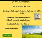 1.85 Acre plot for sale