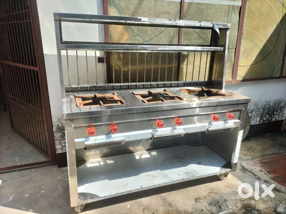 New brand 3 burner fast food counter