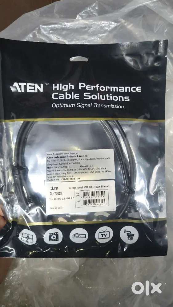 Bulk Aten HDMI cable 1m, 2m, 5m, 10m, 15m
