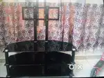 New TV stand table black tempered glass can mount upto 55 inch TV
