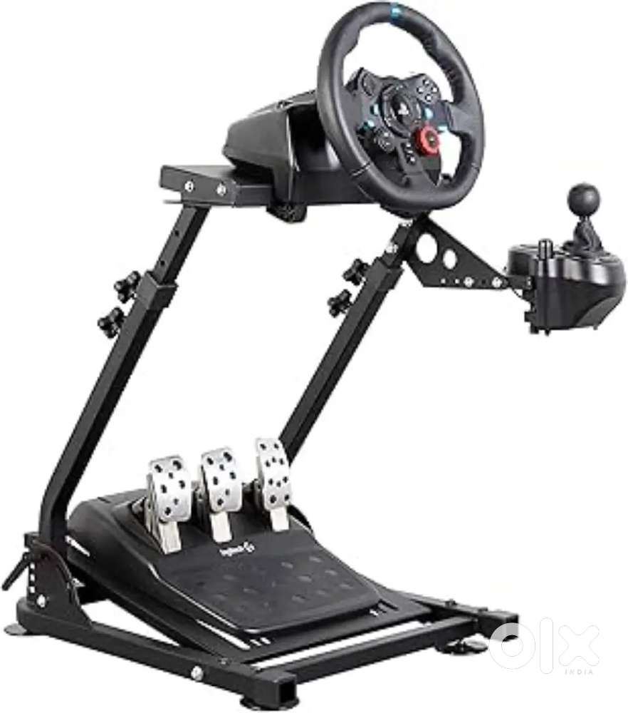 Tilt Adjustable Steering Racing Ergonomic Steel Wheel Floor Stand