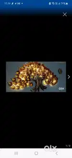 Beautiful metal tree with lighting for Home decor
