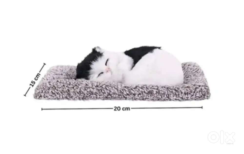 Cute Dashboard Decorative Sleeping Cat for Car Interior & Table decor