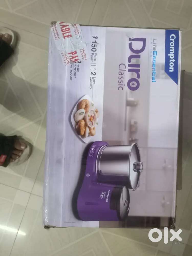 Crompton wet grinder unused