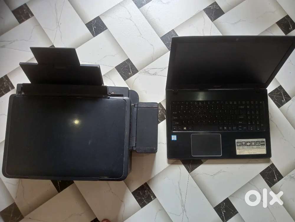 Acer Aspire E 15 Laptop and Epson L380 Printer