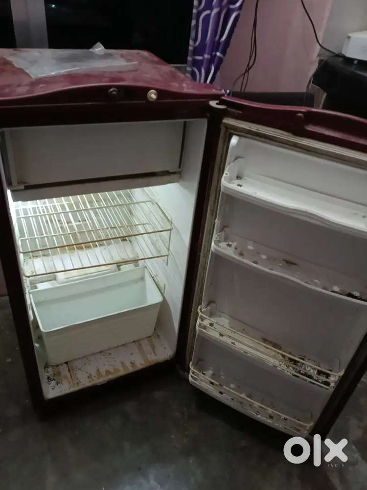 Mehroon color refrigerator