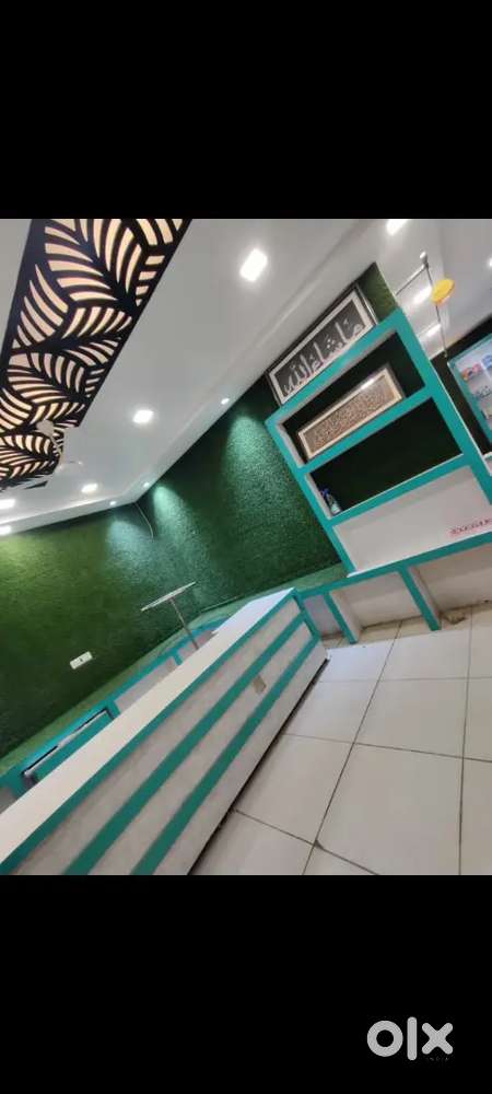 Wood counter 10ft L × 3ft H × 20inch B