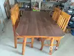 Wood with take daining table
