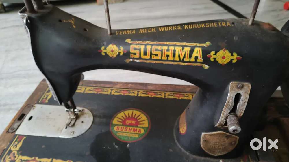 Sewing machine with stand