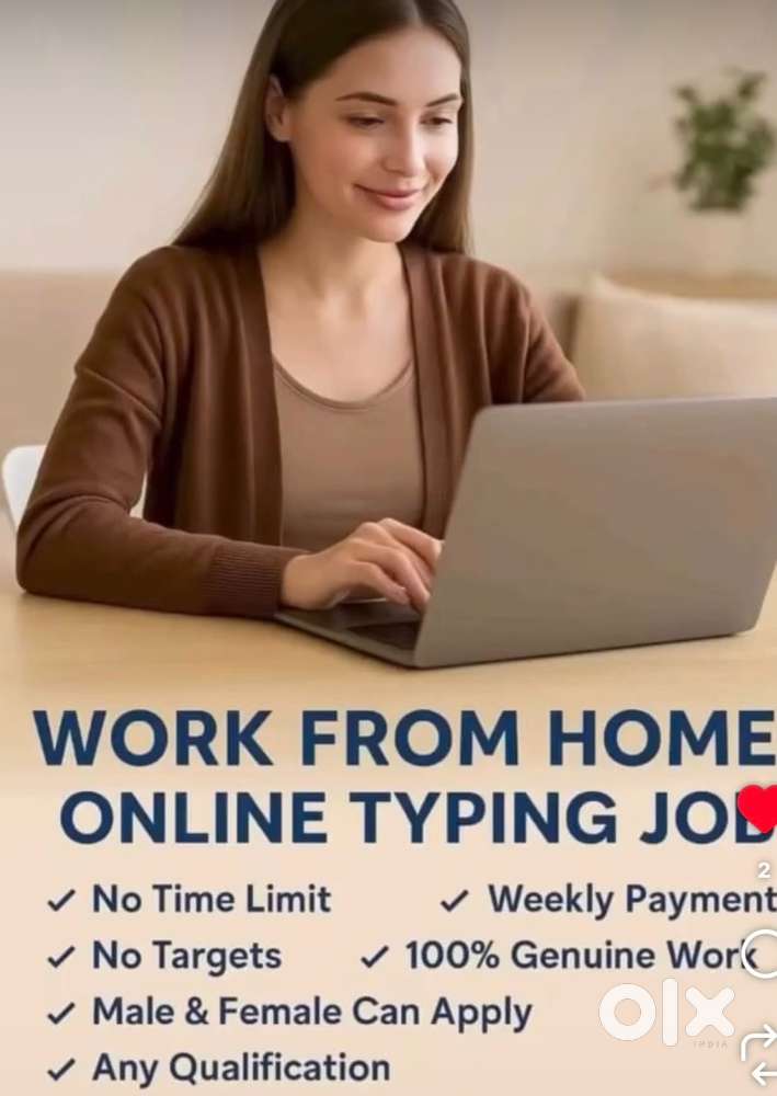 Work from home  typing Jobs available