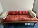 Wooden Single Bed/Diwan/Cot great condition, newly made matress free