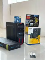 Fast Computer (PC) with speakers, webcam, keyboard and mouse