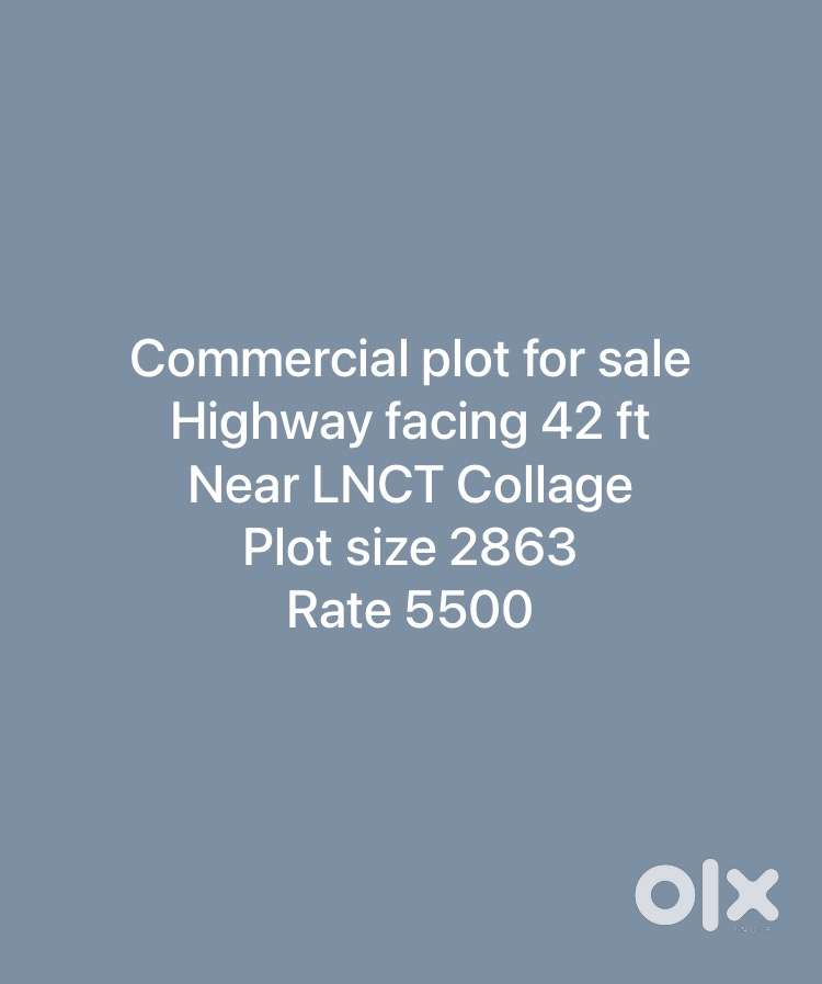 Commercial Plot for sell near LNCT Collage Raisen Road