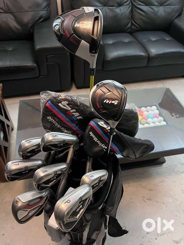 Golf sets, driver, woods, putter, wedges, bags, trolleys and accessoy
