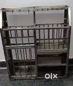 5-Shelf stainless steel wall-mounted dish drying rack for sale.