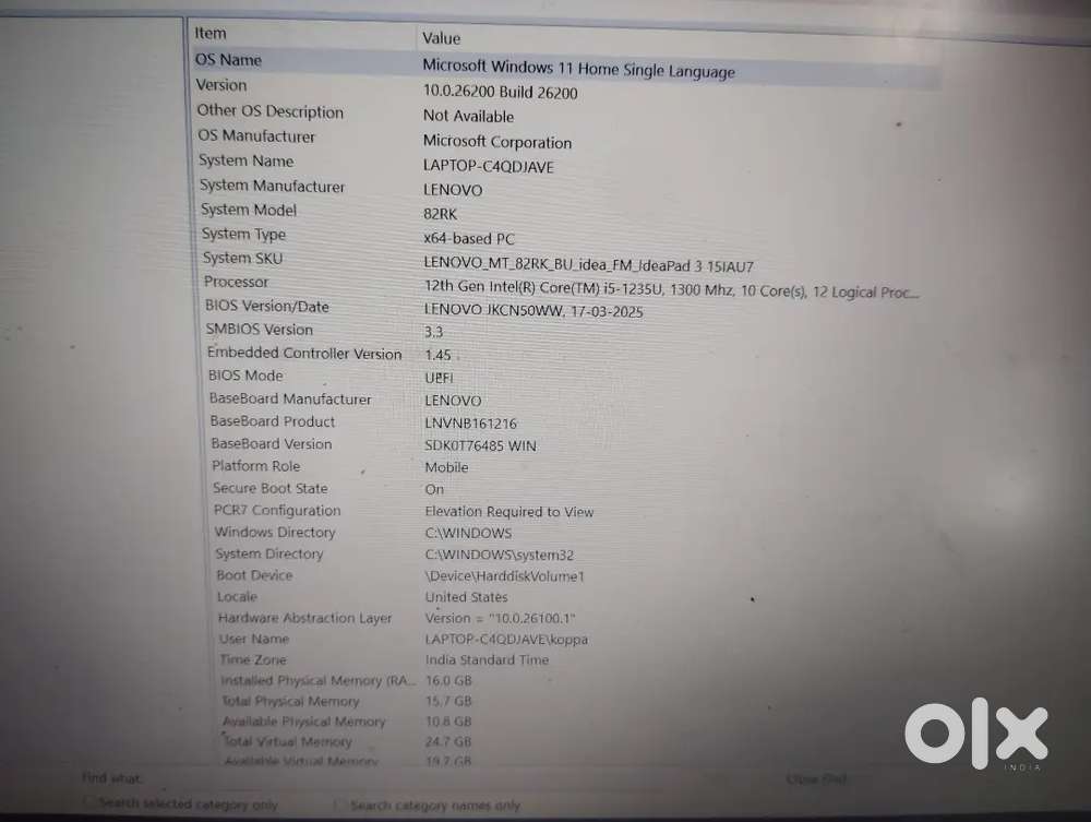 I5 12 gen 16 gb ram and 512 ssd supperb condition laptop for sale