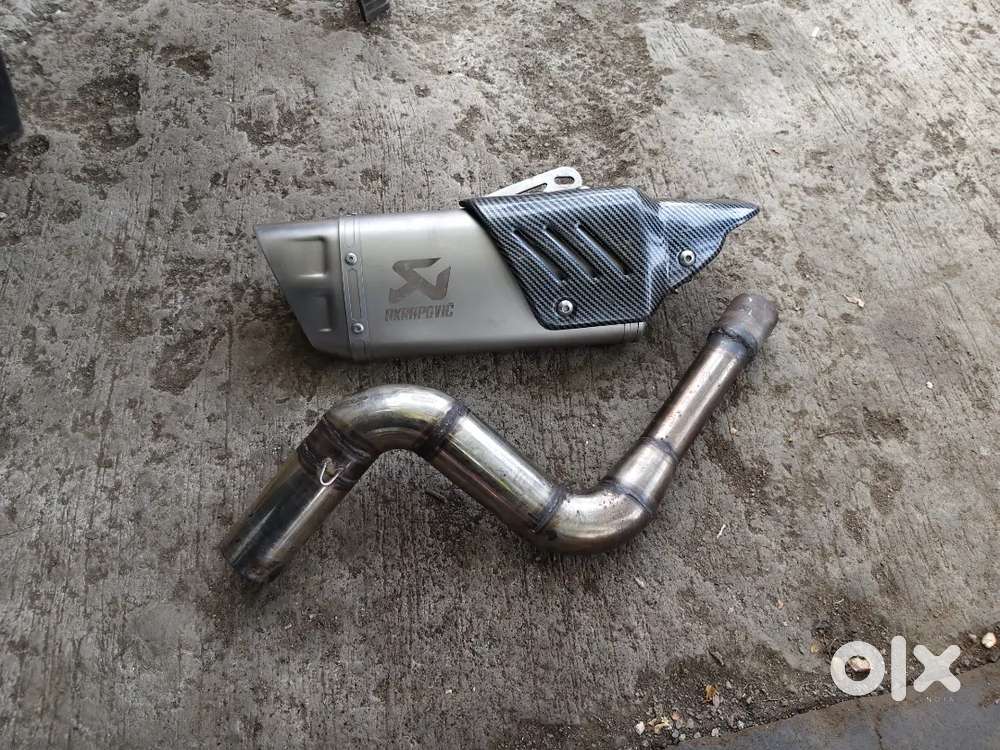 R1M FIRST COPY EXHAUST AND STAINLESS STEEL BAND PIPE