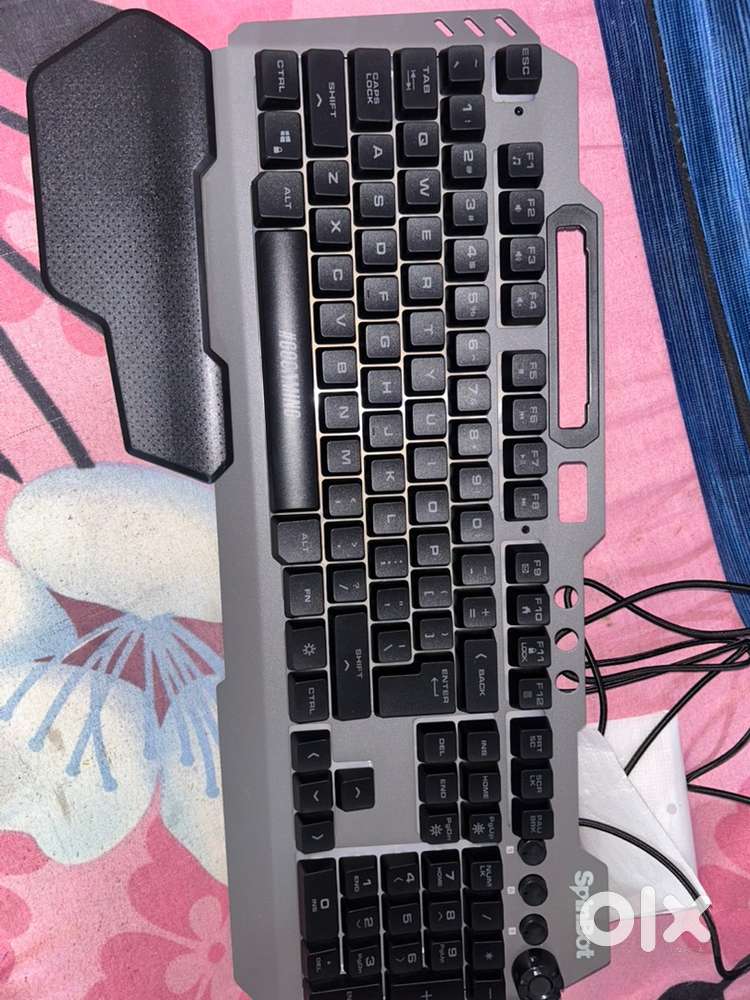 Volume Knob with multimedia buttons RGB Gaming Keyboard