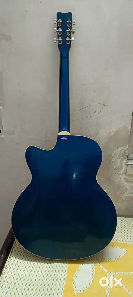 A brand new guitar ... Blue in color