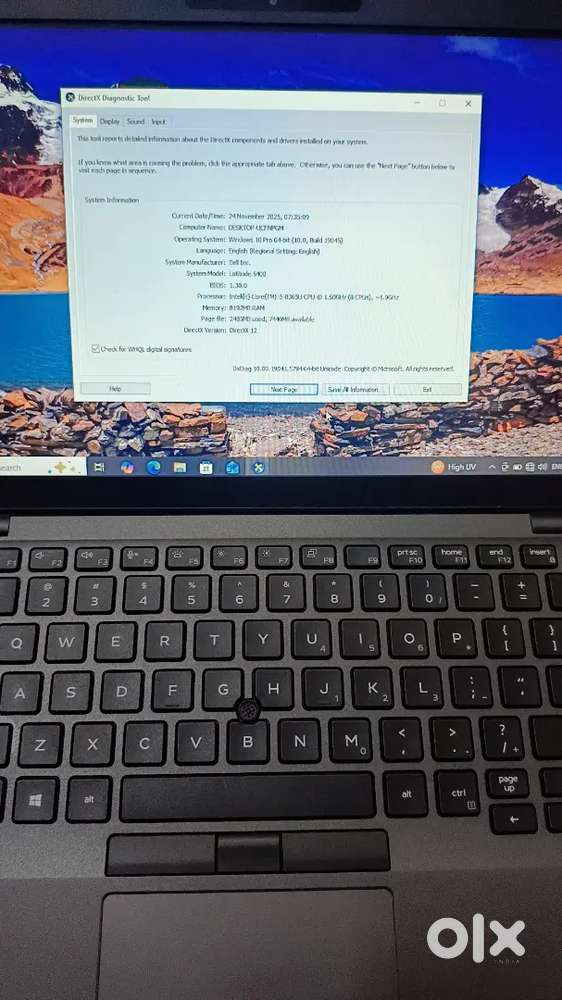 Dell Latitude 5490i5 8th Gen 8GB RAM
256GB SSD Excellent Condition