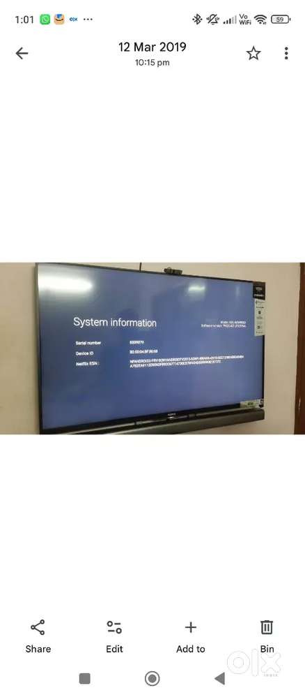 Sony Bravia 50 inch LED Tv