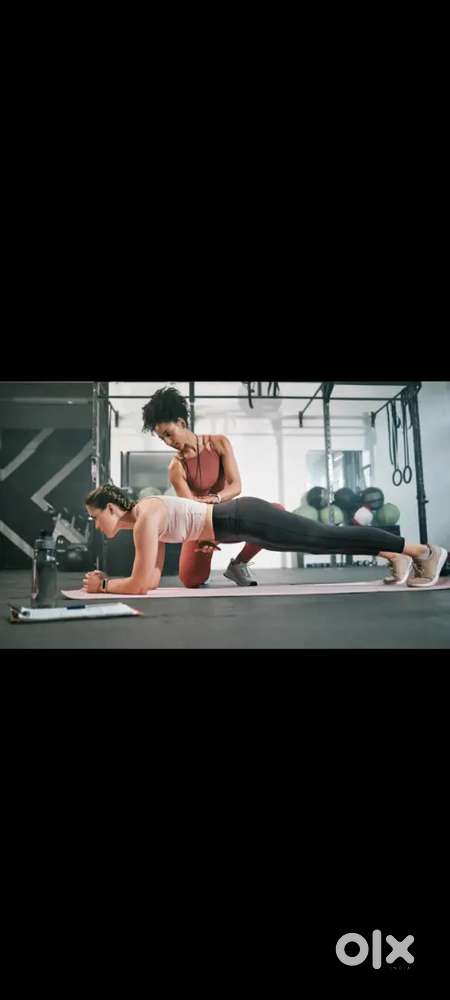 Certified lady fitness trainer
