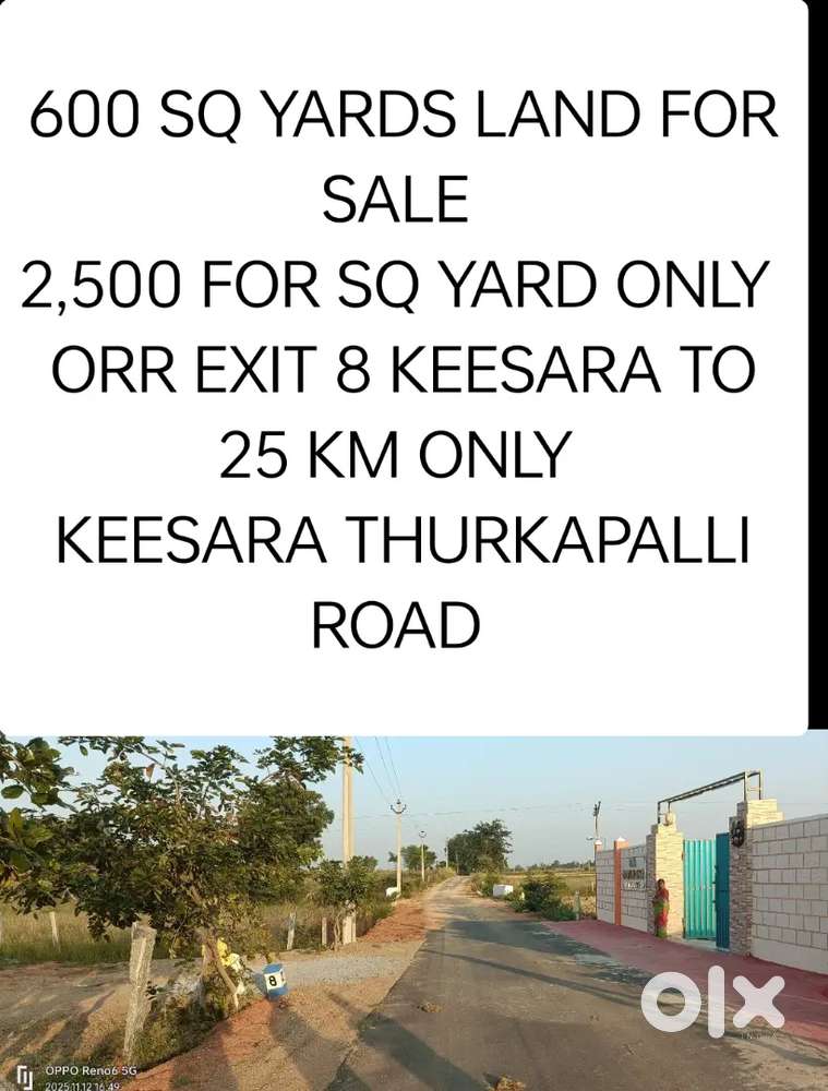 LANDS FOR SALE EXIT 8 KEESARA TO 25 KM
