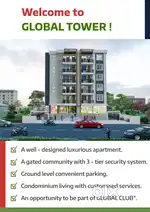 Very Big, Value for Money 2 BHK Flat in Global Tower Patna (RERA Appr)