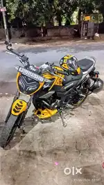 TVS RIDER 125 TOP MODEL YELLOW COLOUR