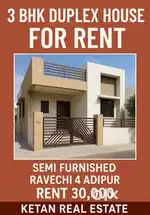 3 BHK Duplex House For Rent Ravechi 4 Adipur Prime Location