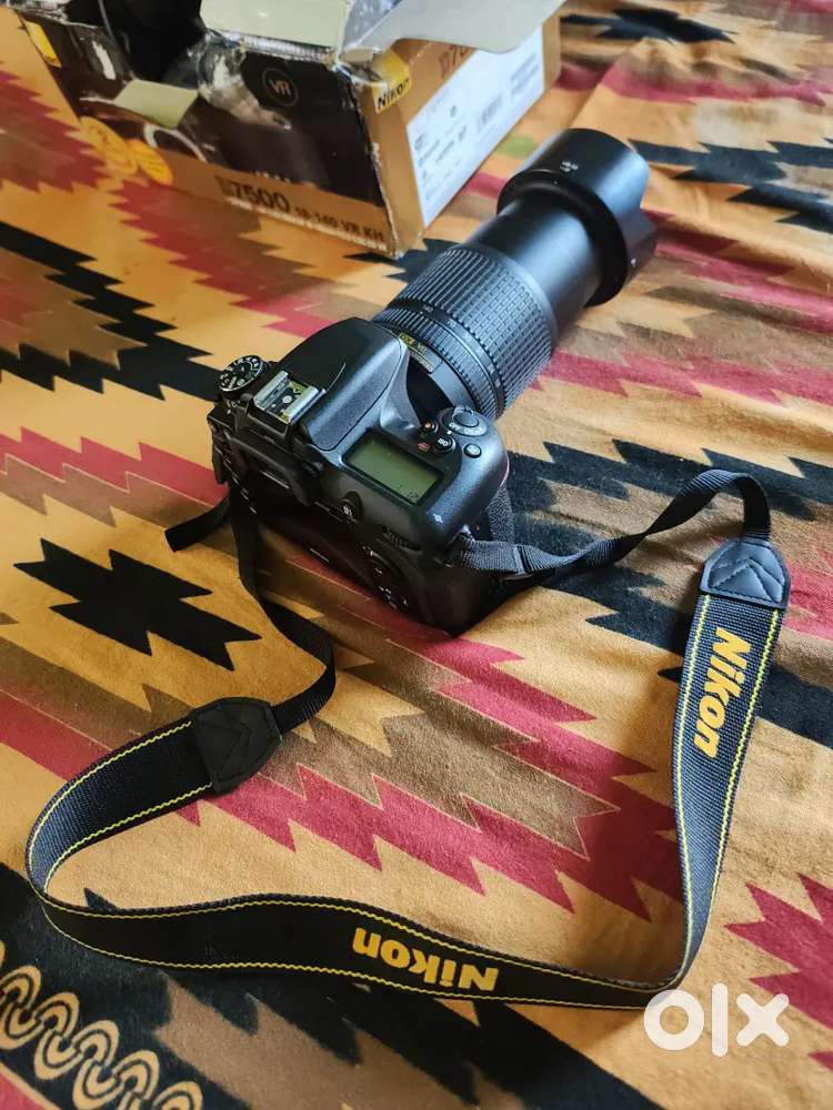 New DSLR Camera Sell Nikon D7500+Lens+Charger Bill Box