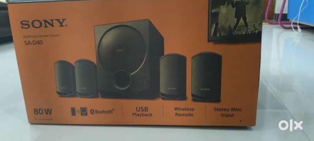 Sony multimedia speaker system        MODEL:SA-D40