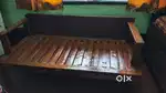 Wooden sofa cum bed