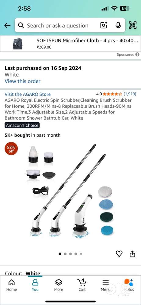 Agaro royal electri spin scrubber