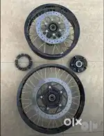 Himalayan 450 Tube Rims assembly with disc F&R wheels