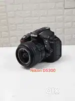 Nikon d5300 dslr camera with 18-55mm vr lens full kit wifi model.