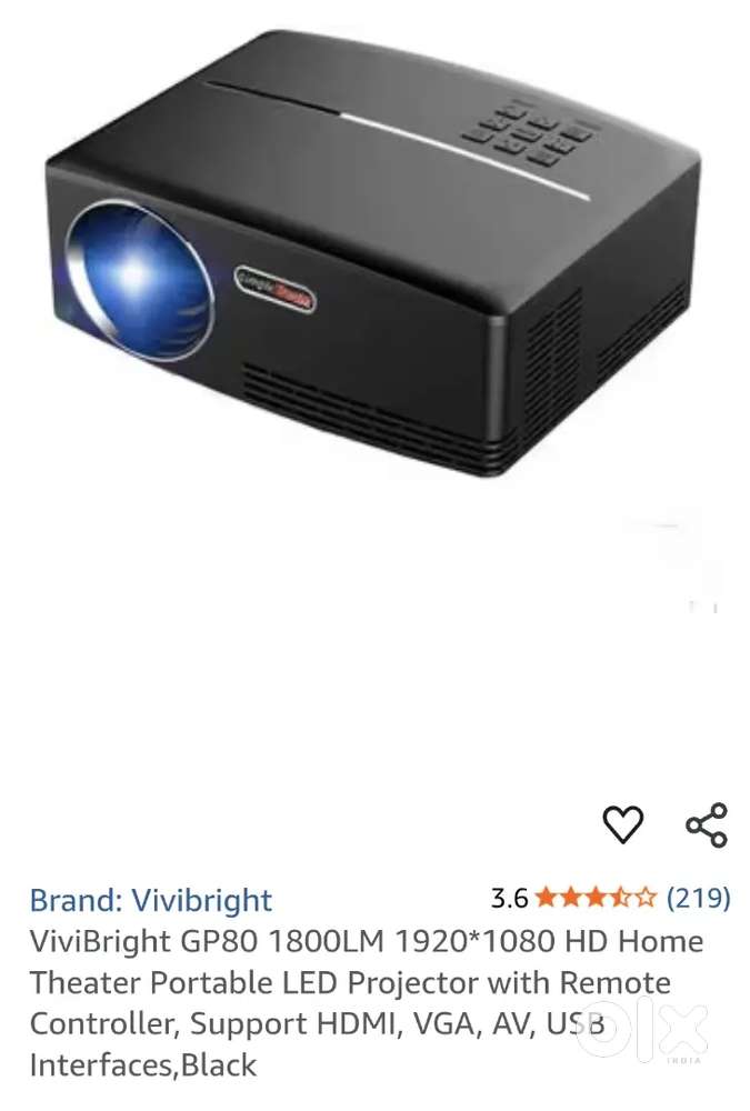 Projector with Android Box and Free Anycast
