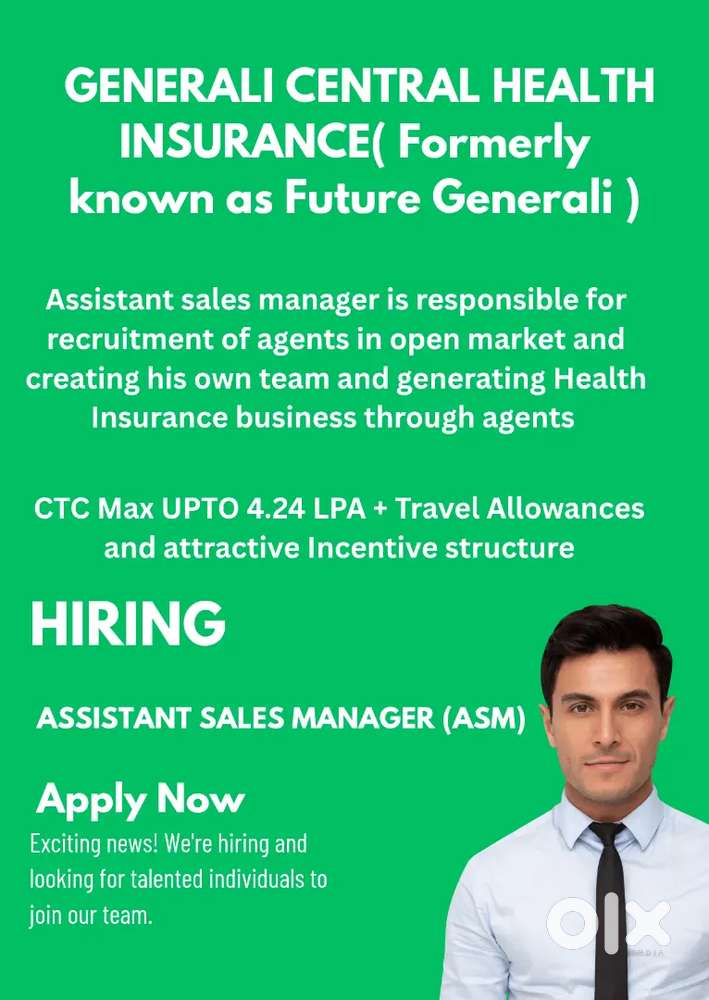 Nagpur/ASM- Generali Central Health insurance/Onrole- CTC upto 4.24