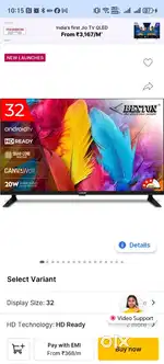 32 inch Led tv android smart hd quality 4k Google