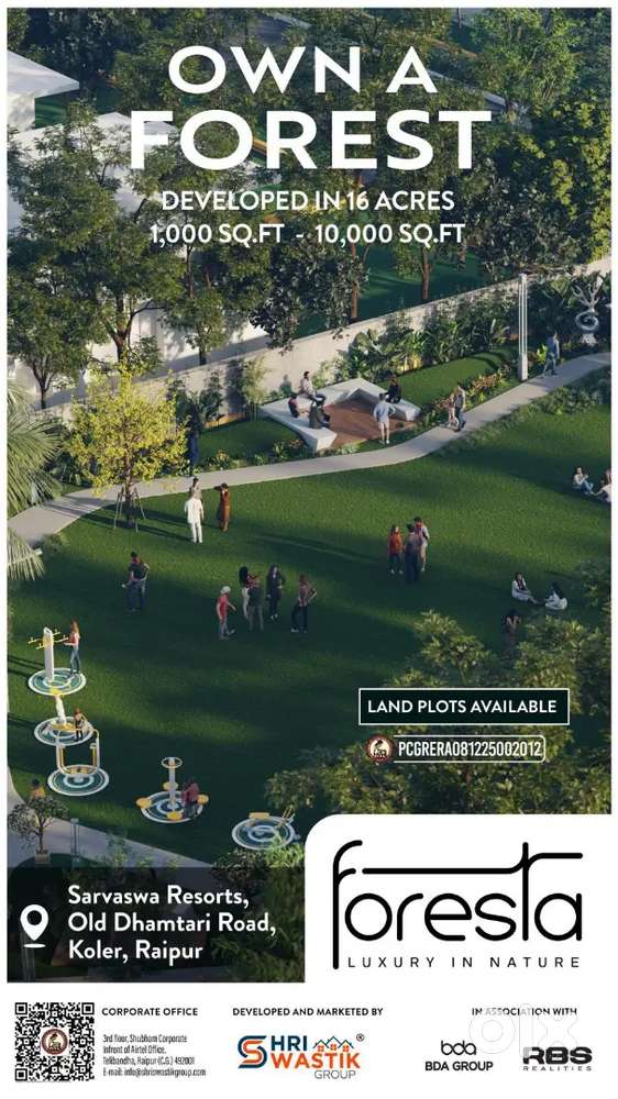 1800 sqft plot available for sale in forestra project