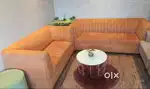 Orange colour 5 seater Sofa
