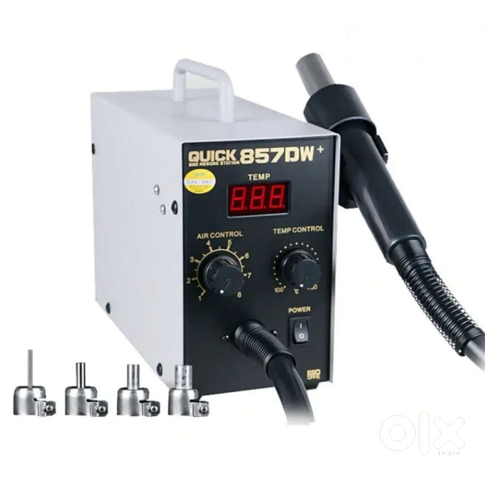 Original QUICK 857DW+ lead-free adjustable SMD rework station.