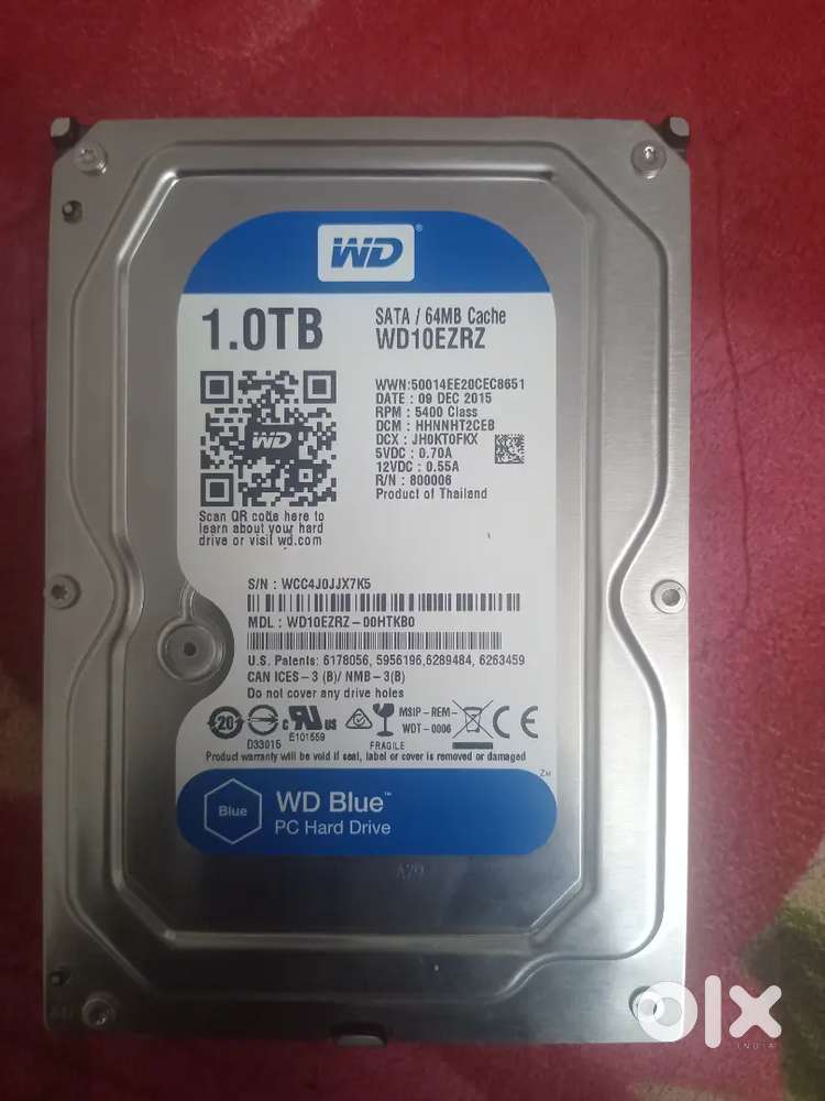 1 TB WD BLUE HARD DISK FOR DESKTOP