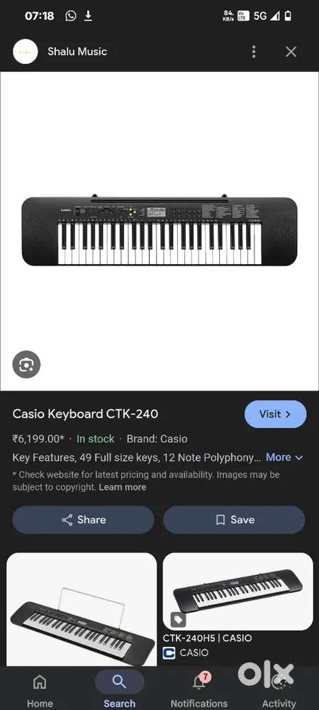 Casio keyboard