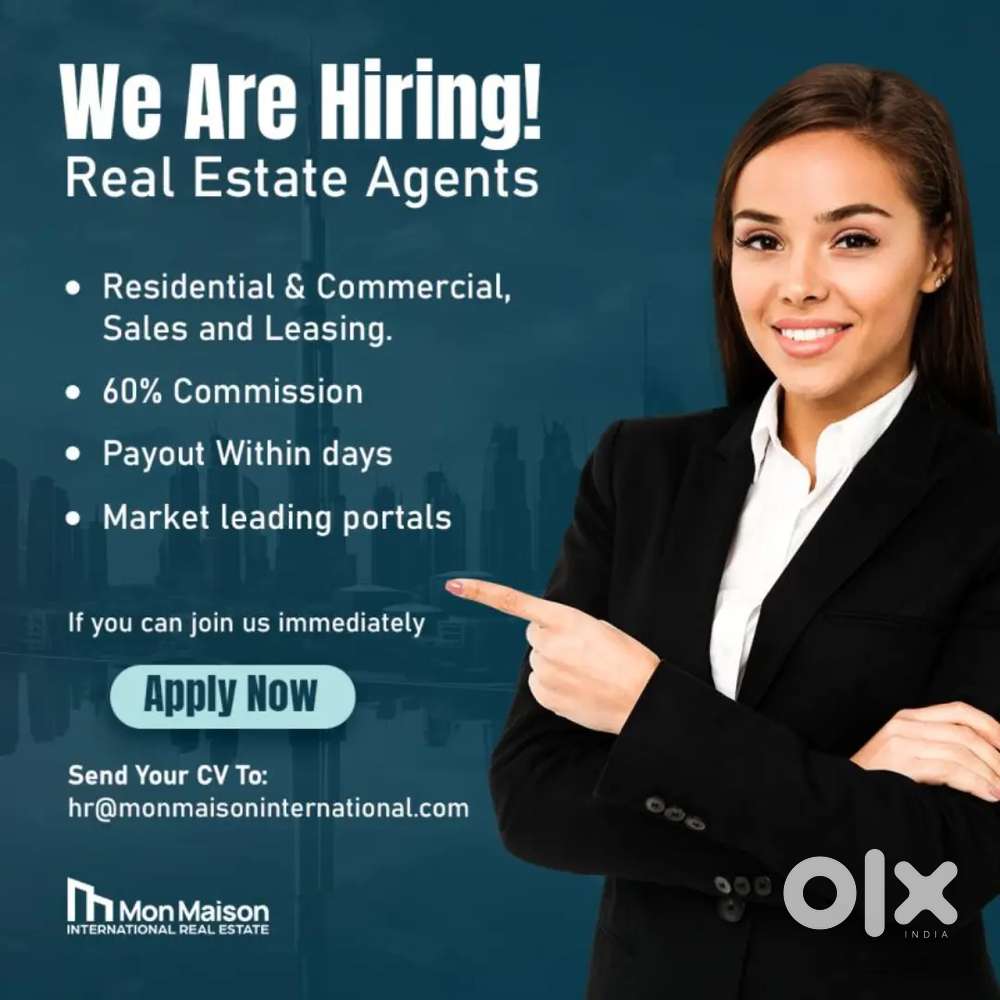 30k Real estate people vacancy available male and female
