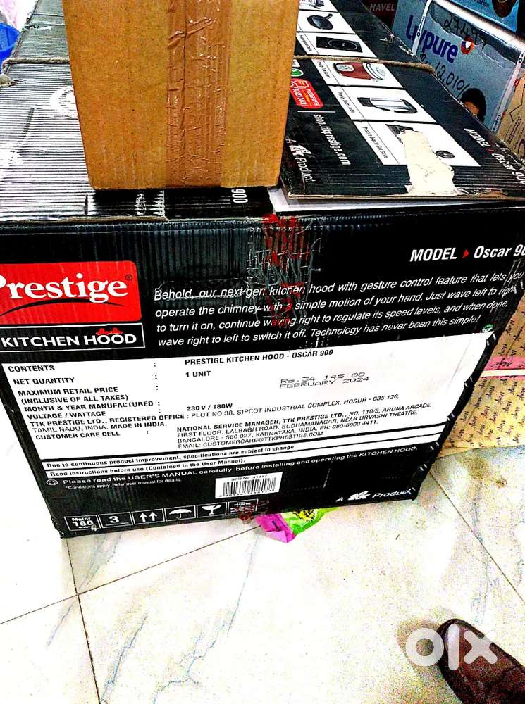 Prestige kitchen hood oscar 900