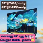 Mega offer$ sony new 43 inch smart led tv @11334